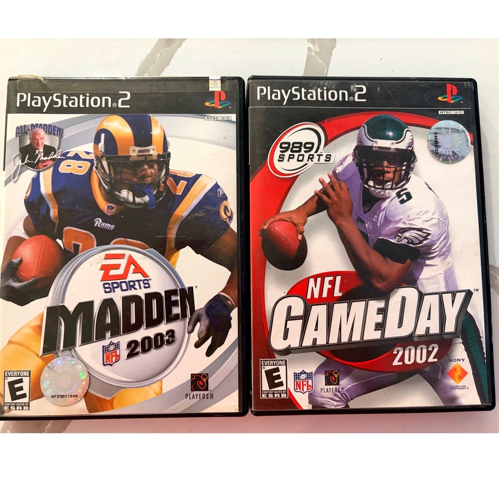 PlayStation 2 Madden 2003 NFL GameDay 2002 Bundle PS2 Retro Football NFL